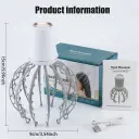 Electric Scalp Massager Octopus Shaped Scalp Massager with 12 Claws 500mAh 3 Mode Scalp Massage Tool with Handle Compact Head Massager for Stress/Headache Relief & More