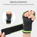 1Pc Professional Wrist Support Sleeve Half Finger Wrist Band Palm Support For Sports And Daily Use