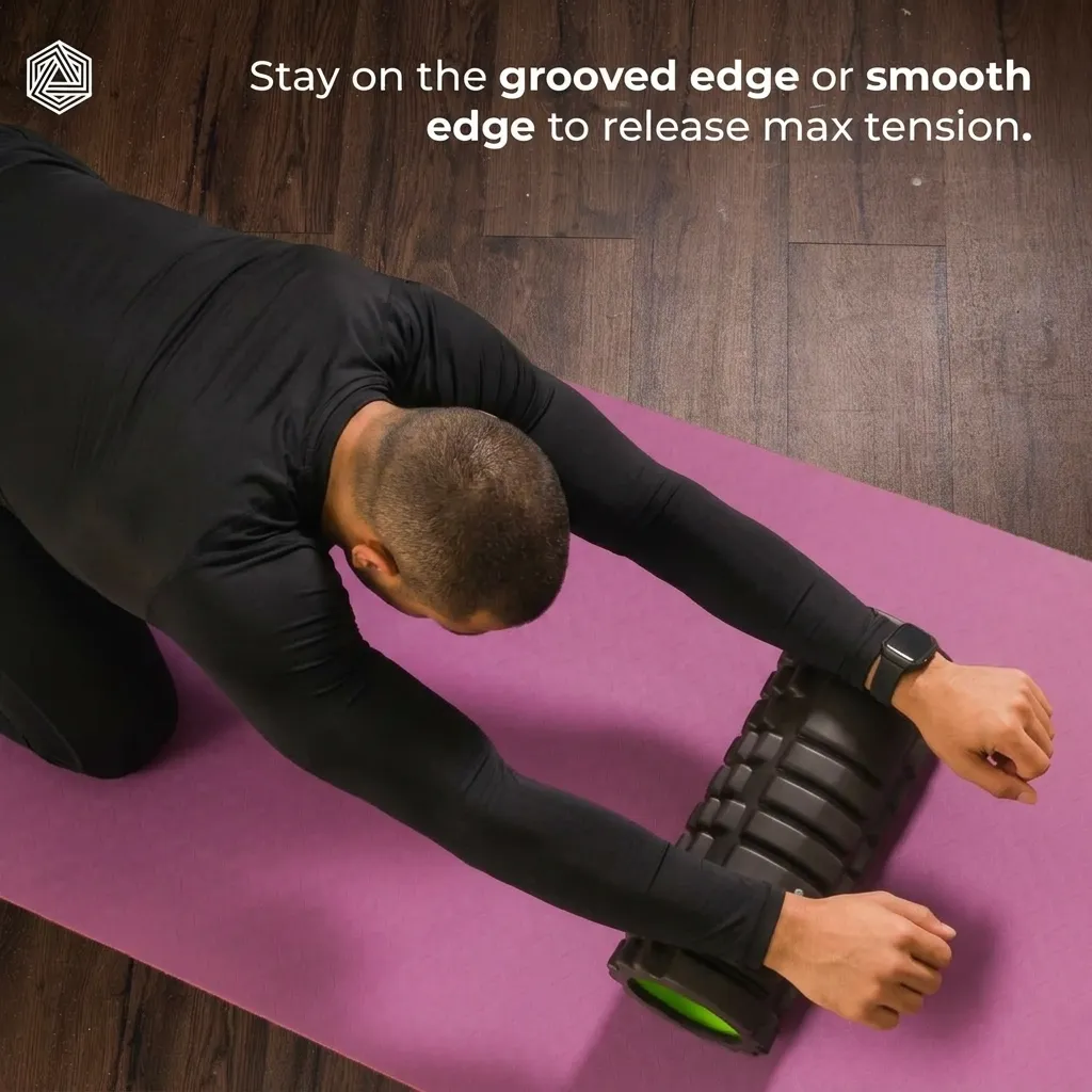 Foam Roller for Back Pain Relief | High Density Deep Tissue Massage Roller for Muscle Recovery, Exercise & Stretching