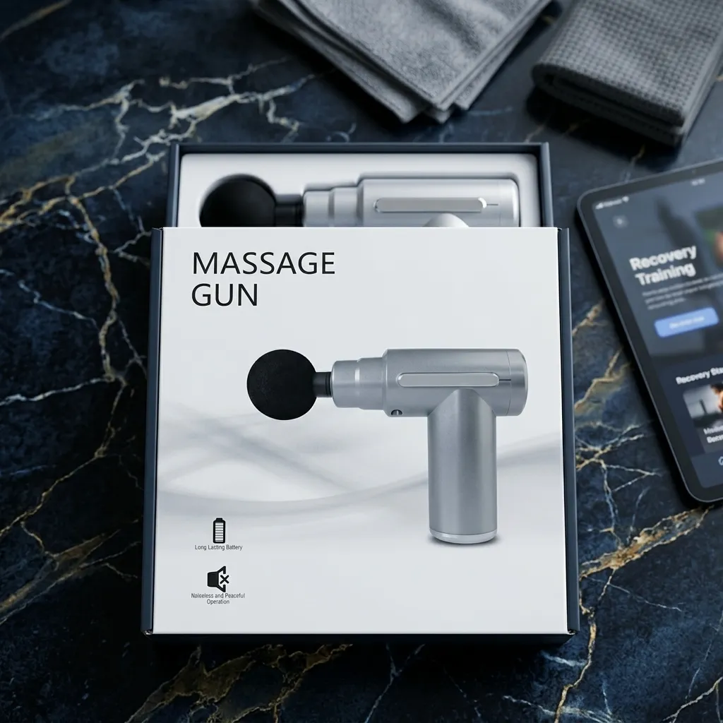 Smart Quiet Massage Gun with 4 Heads Ideal for athletes and home use