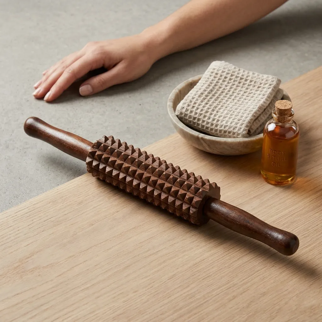 Handcrafted Wooden Thighs and Calves Massager – Reflexology & Muscle Roller