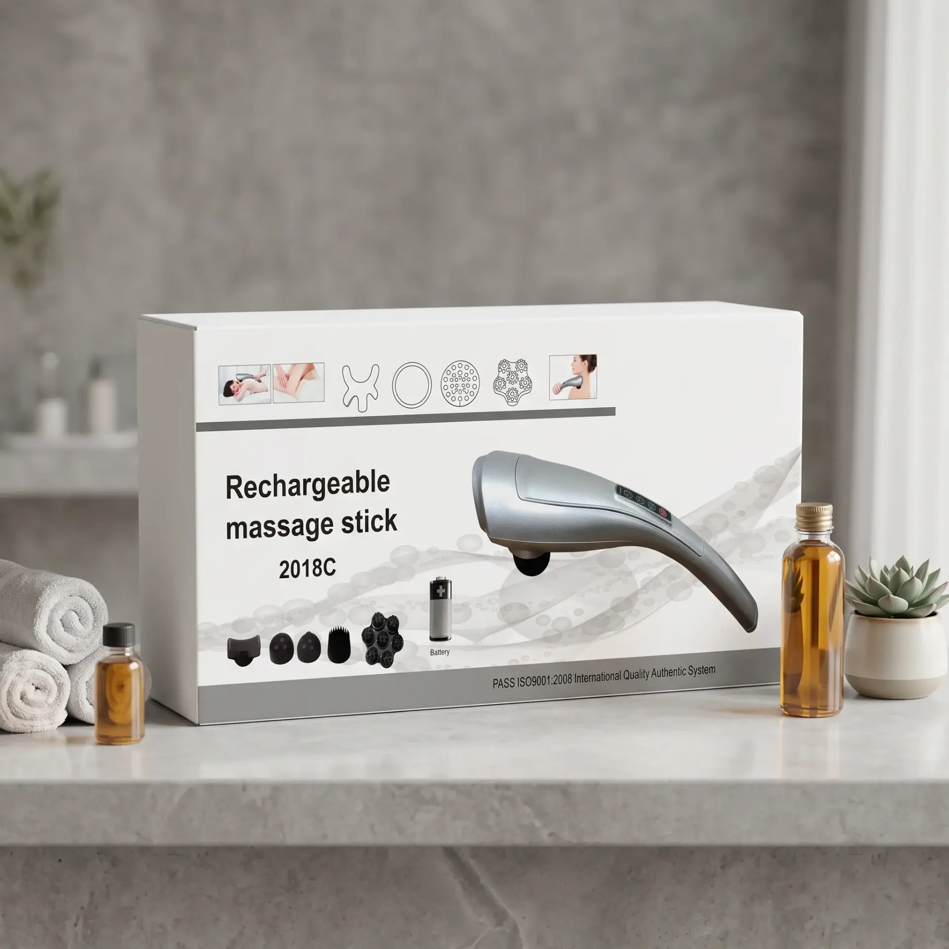 Infrared Light Massager Rod – Non-Rechargeable Handheld Massager for Targeted Pain Relief and Relaxation