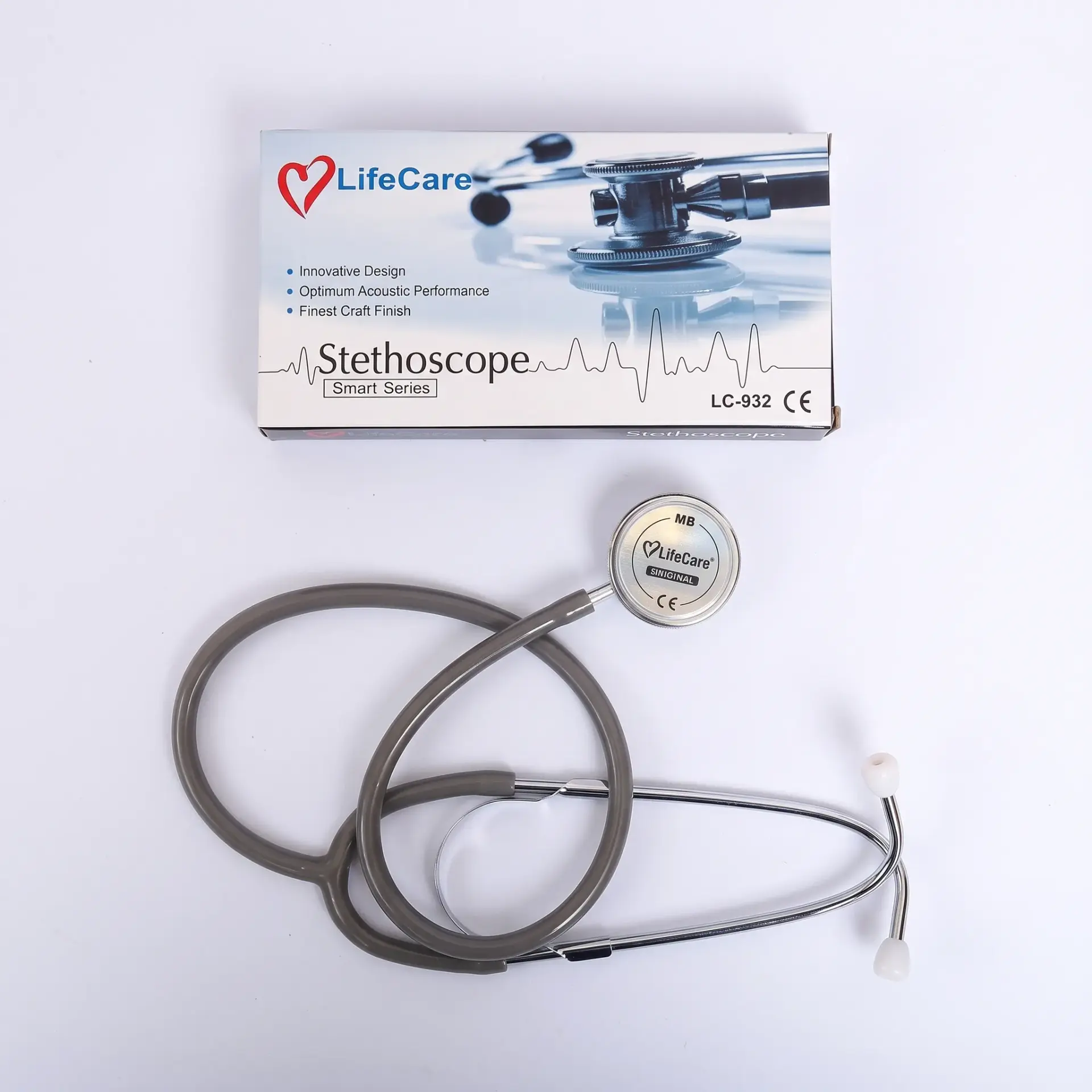 ESteth Classic Stethoscope – Dual Head, Cardiac Quality, Stainless Steel,