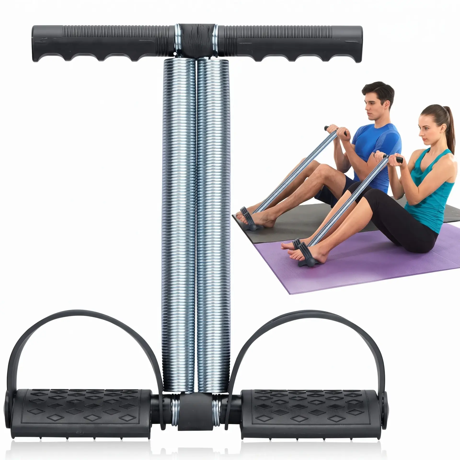 Tummy Trimmer Double Spring High Quality Resistance Trainer for Home Gym